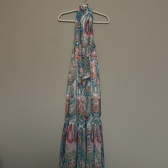 NY&Co, Petite, XS, Maxi, Paisley, Tiered Dress - Picture 7 of 8